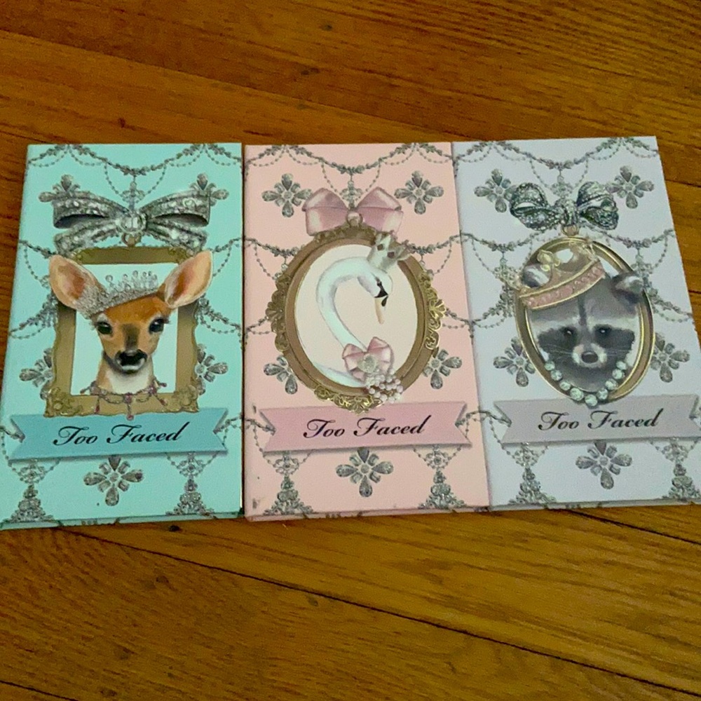 too faces makeup pallet trio